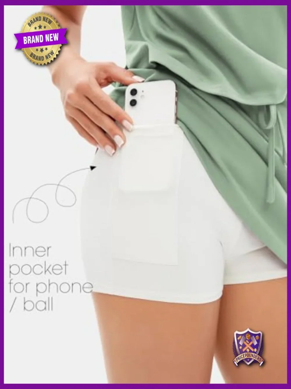 2 Piece Short Skirt Set Short Sleeve Tshirt Matching Skort Tennis Outfit